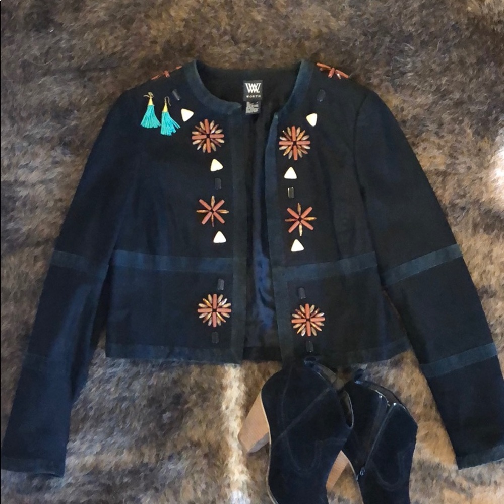 Worth New York leather jacket